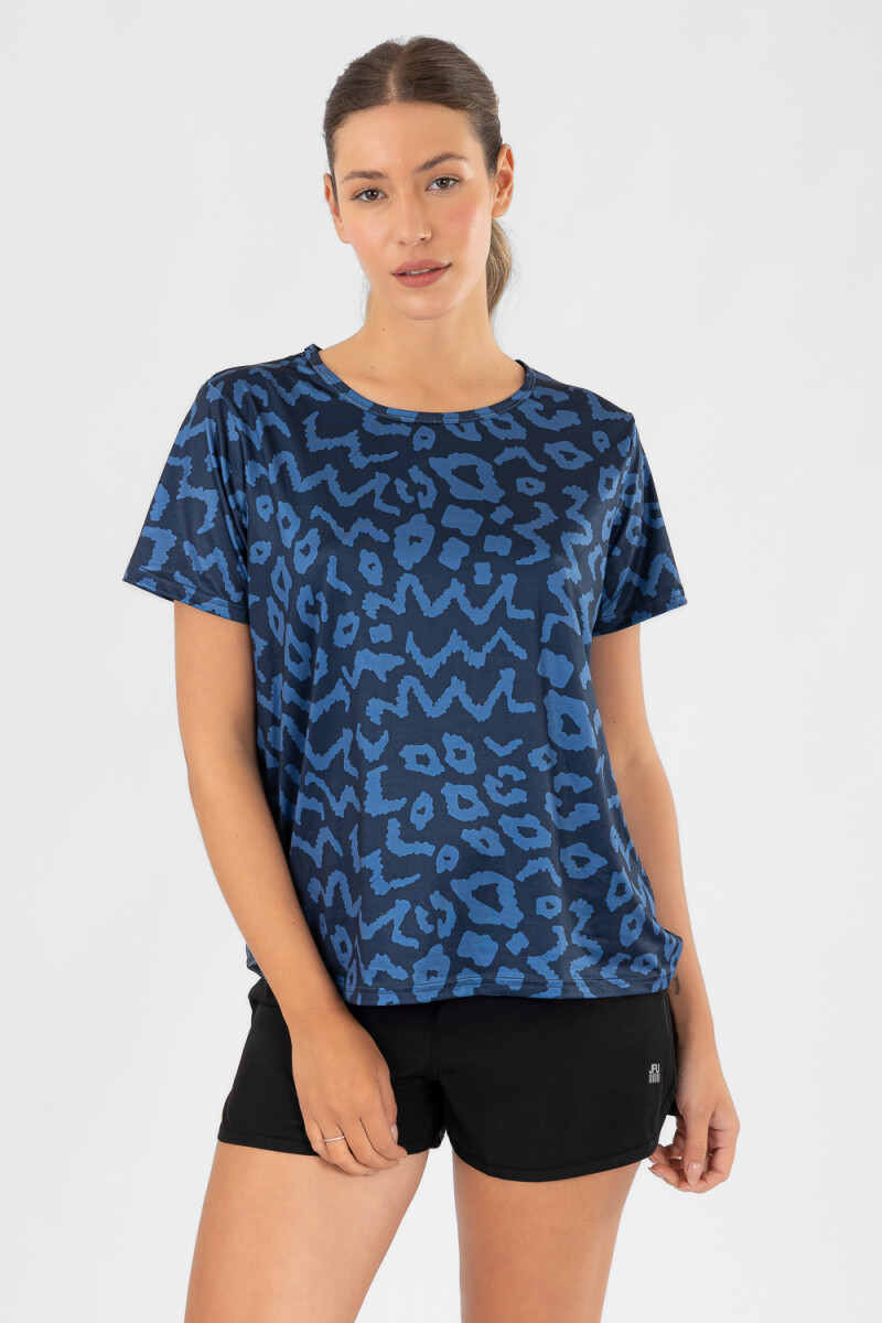 Boxy shirt Azul piedra