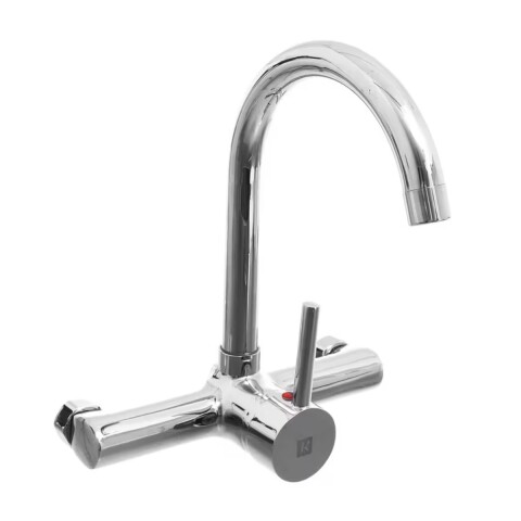 Grifería de cocina Monocomando de pared Palito cromado Grifería De Cocina Monocomando De Pared Palito Cromado