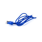 Cable Usb Android En Tubo Azul