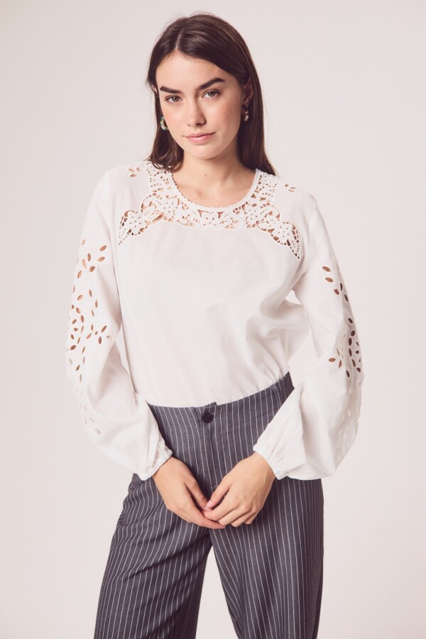 Blusa Boho Manga Larga Nacar