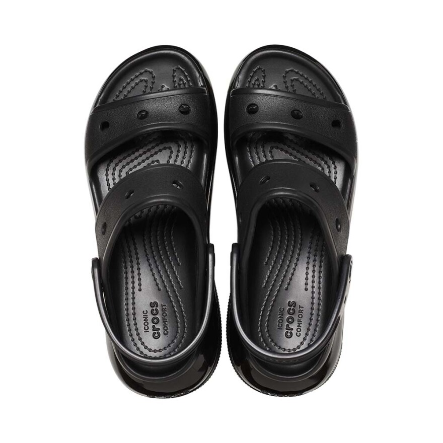 Plataformas Crocs Mega Crush Sandal - Unisex Black