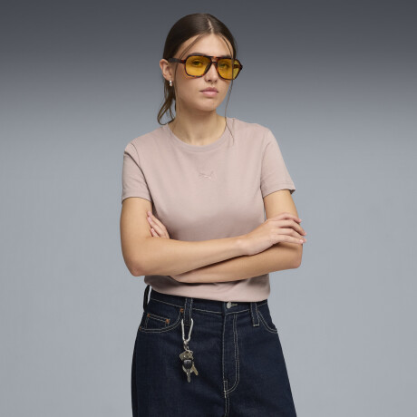 ESS Centered Cat Logo Tee 69291689 Rosa