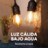Guirnalda 10 Luces Luz Cálida 5 Metros Interior Exterior Variante Calida