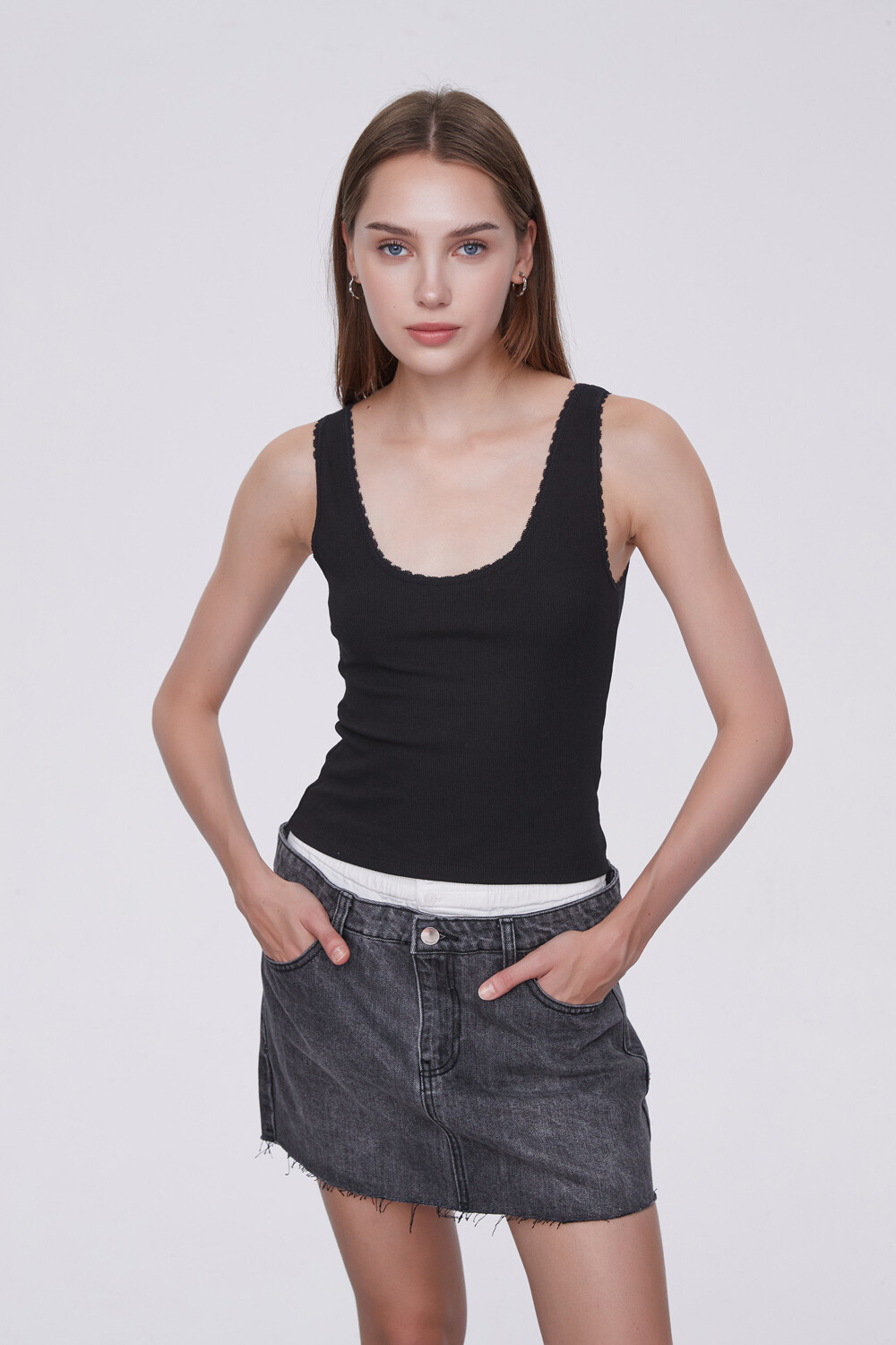 Musculosa Flam Negro