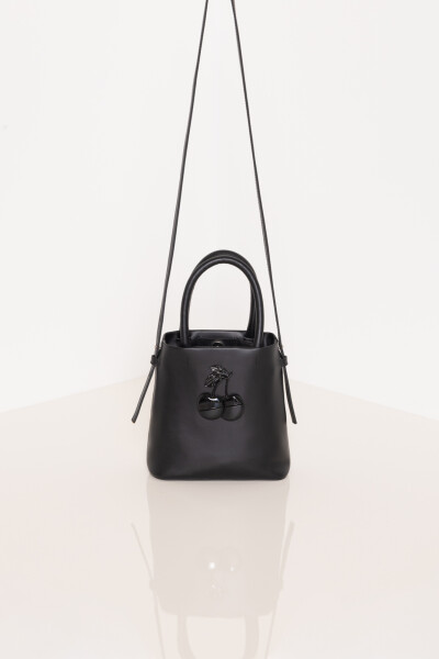 MINI TOTE CHERRY BOLD Negro