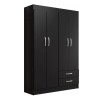 Ropero Armario 4 Puertas 2 Cajones 7 Estantes Ropero Armario 4 Puertas 2 Cajones 7 Estantes