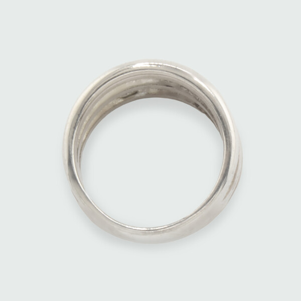 Anillo MOON triple de plata 925 con brillantes Anillo MOON triple de plata 925 con brillantes