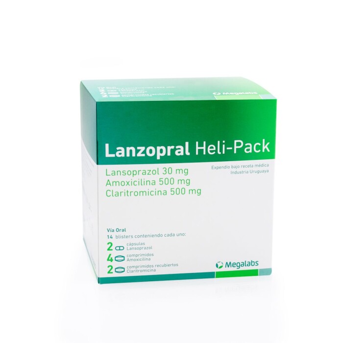 LANZOPRAL HELI-PACK CJ X 14 CAPS. única