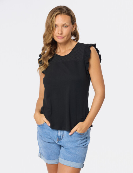 REMERA LISA Negro