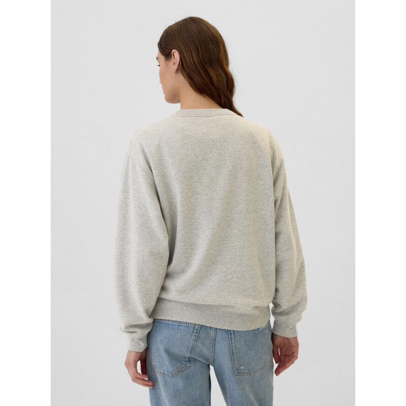 V-DIS NON LOGO CREW LIGHT HEATHER GREY B10