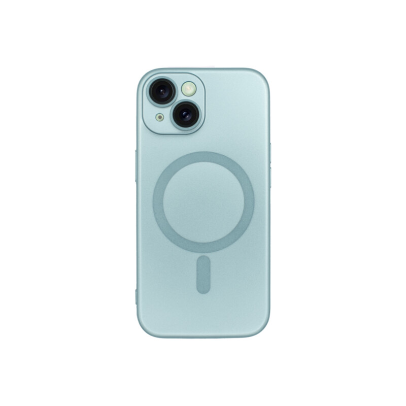 Protector iPhone 15 Plus metalizado color celeste Protector Iphone 15 Plus Metalizado Color Celeste
