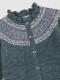 Chaqueta De Greca Con Volante Verdoso