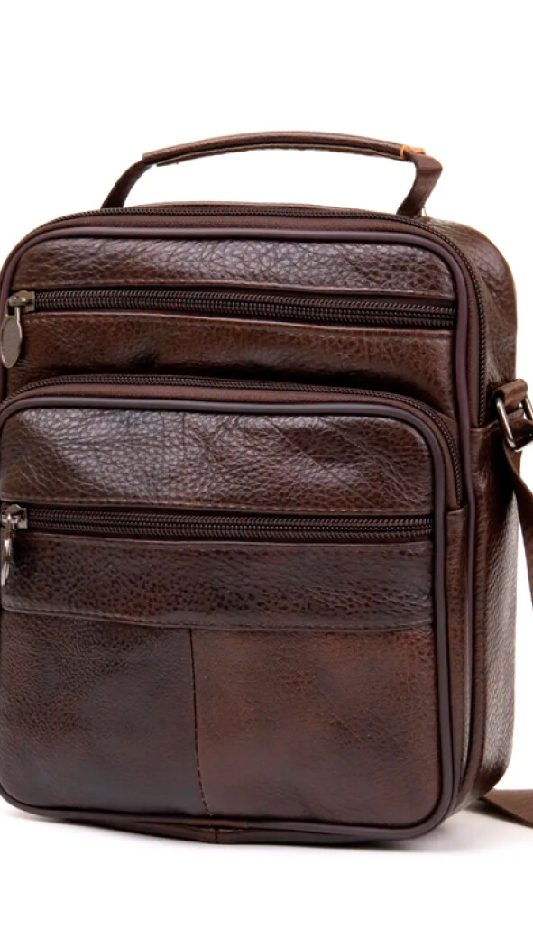 MORRAL CUERO QUERONI CHOCOLATE