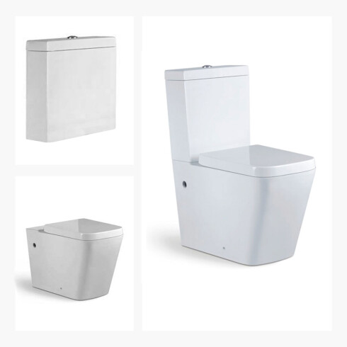 SANITARIO INODORO CON MOCHILA LINEA HAZEN BLANCO LOZA BAÑO 000