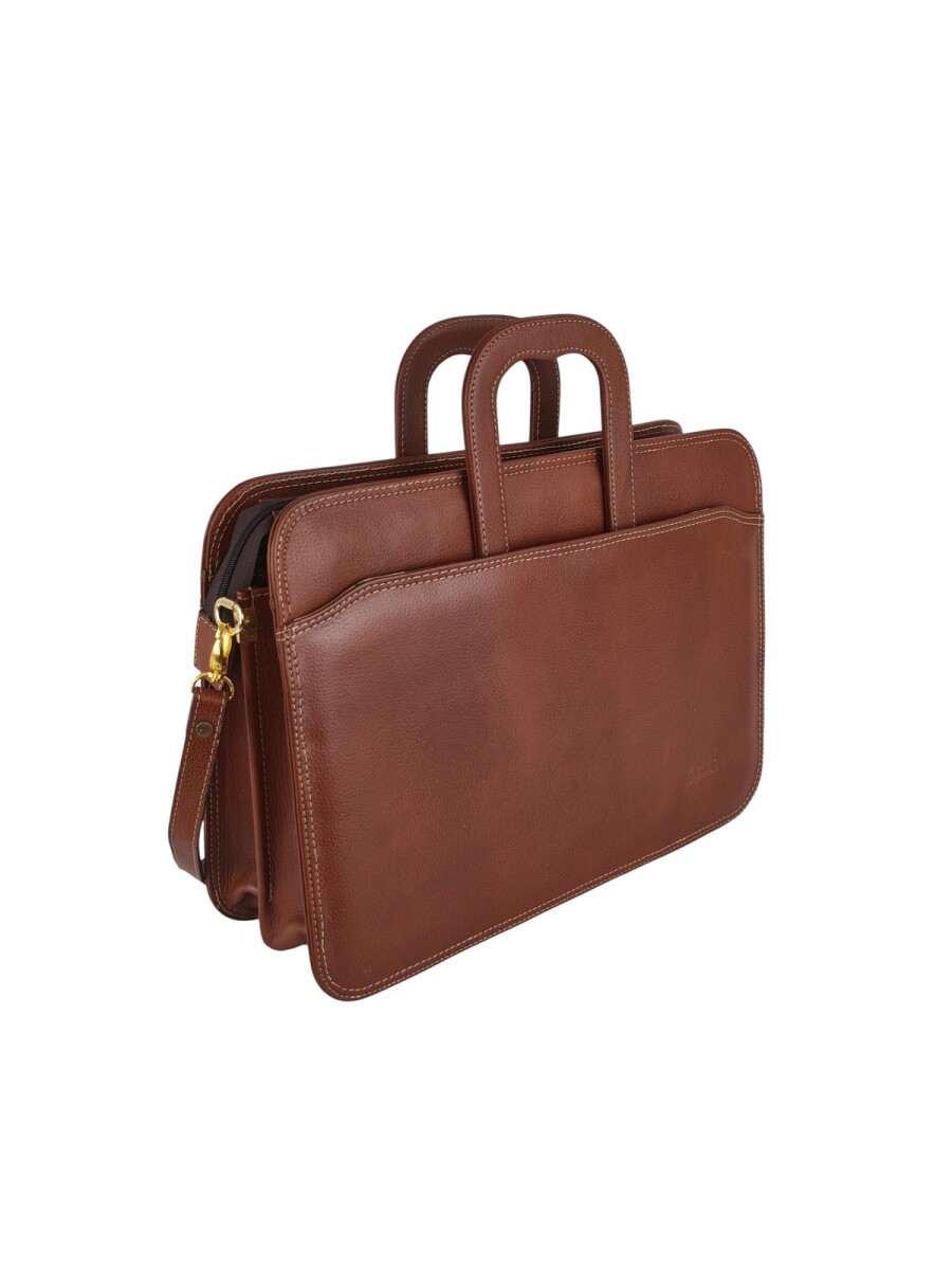 Portafolio de cuero - Marrón 