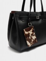 Bolso Para Portátil Con Textura negro