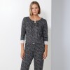 Set Pijama Remera & Pantalon NEGRO/BLANCO