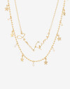 Collares Cortos Strass Collar Layer Je T'aime - Dorado