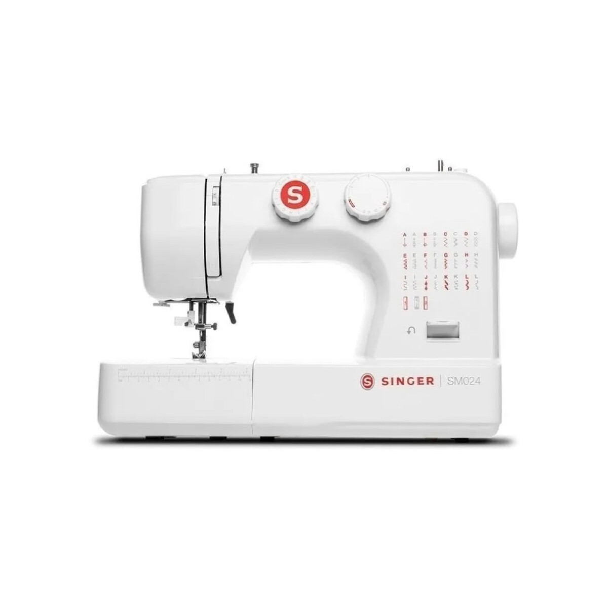 Máquina De Coser Recta Singer Sm024-rd Portable Blanca 220v 