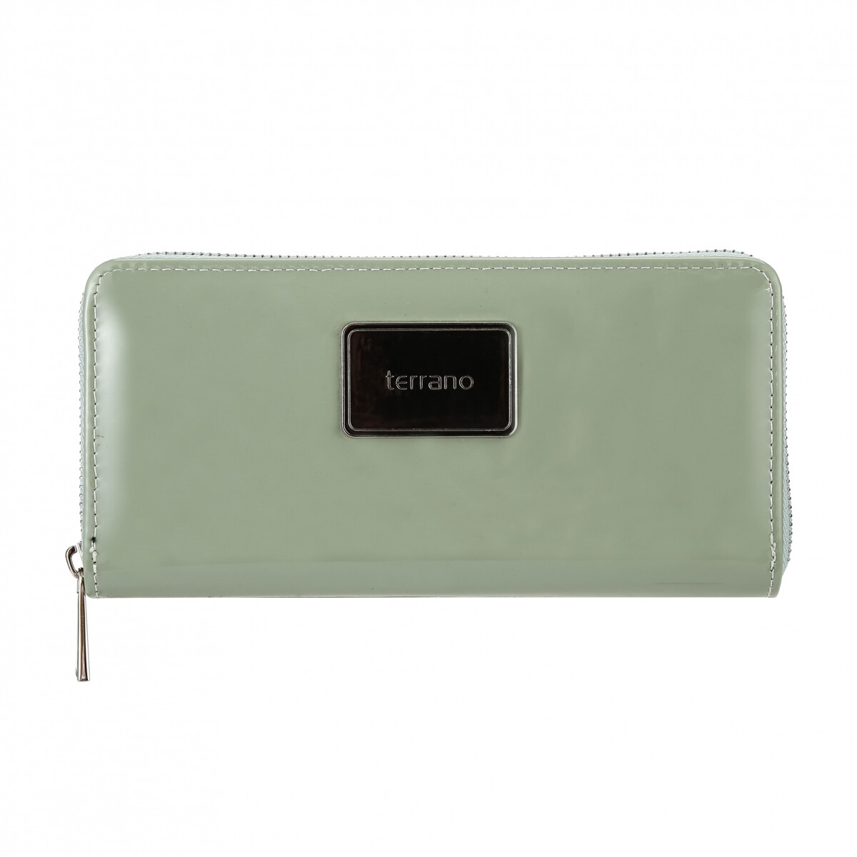 Monedero Quebec - Charol Aqua 