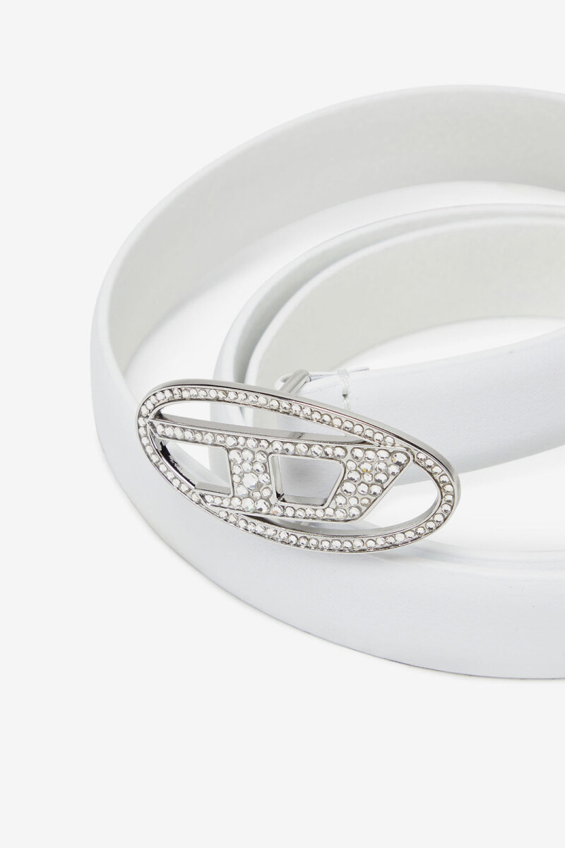 CINTURON D LOGO B-1DR CON STRA Blanco