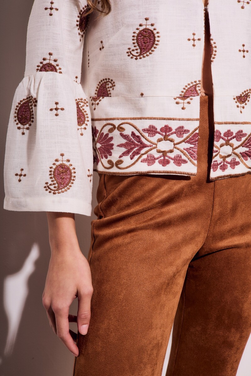 Blusa Bordada Print