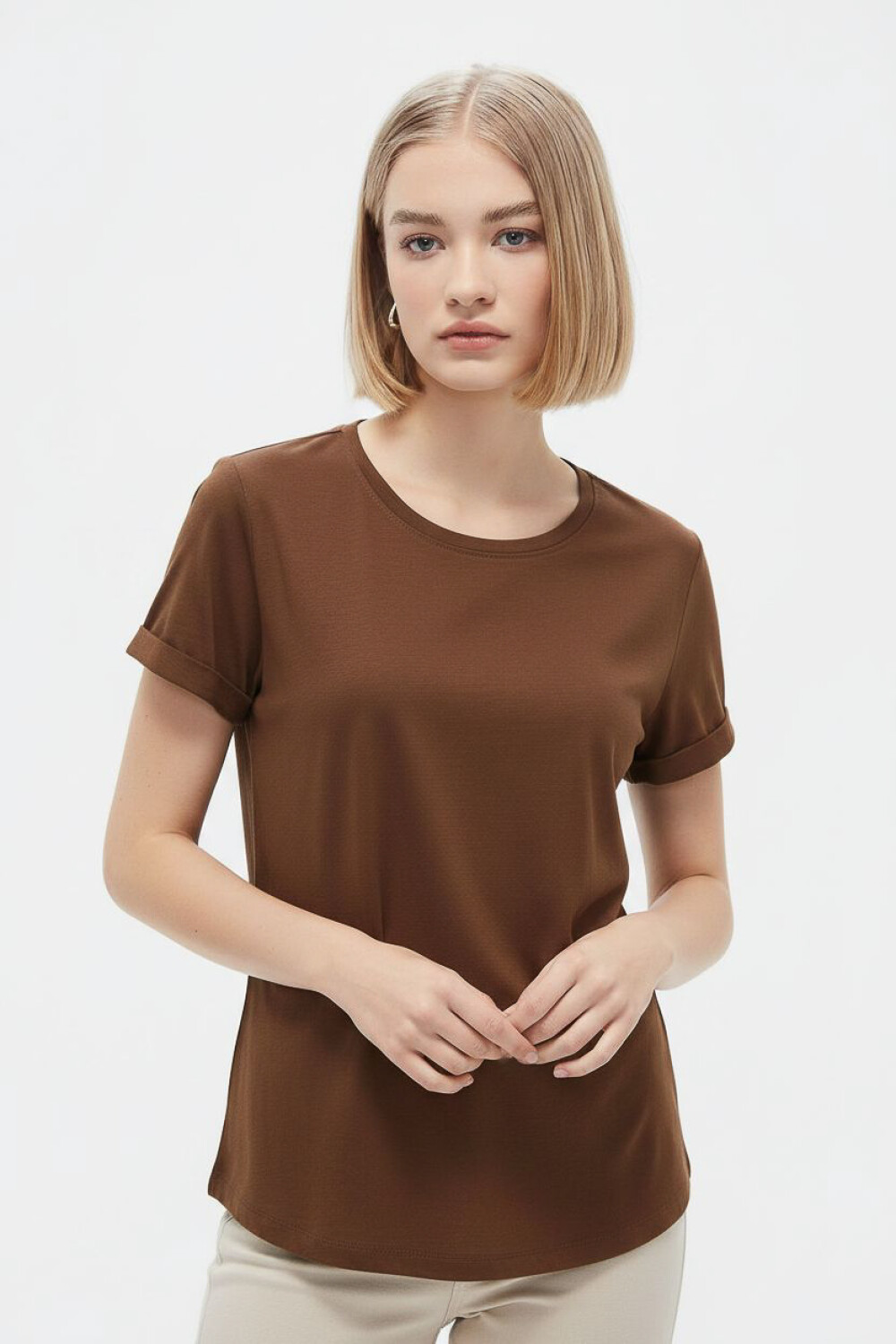 Remera Cordata Marron