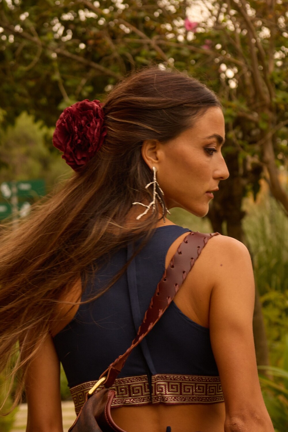 Root Earrings Plateado