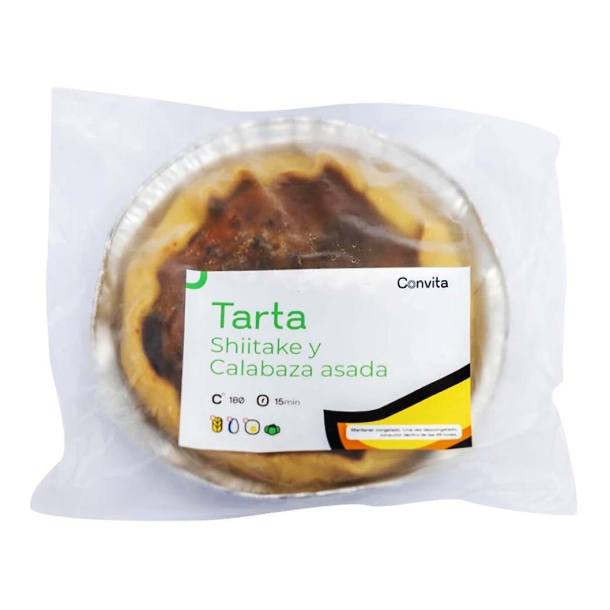 Tarta Hongos Shitake y Calabaza Sin Gluten Convita 260g 