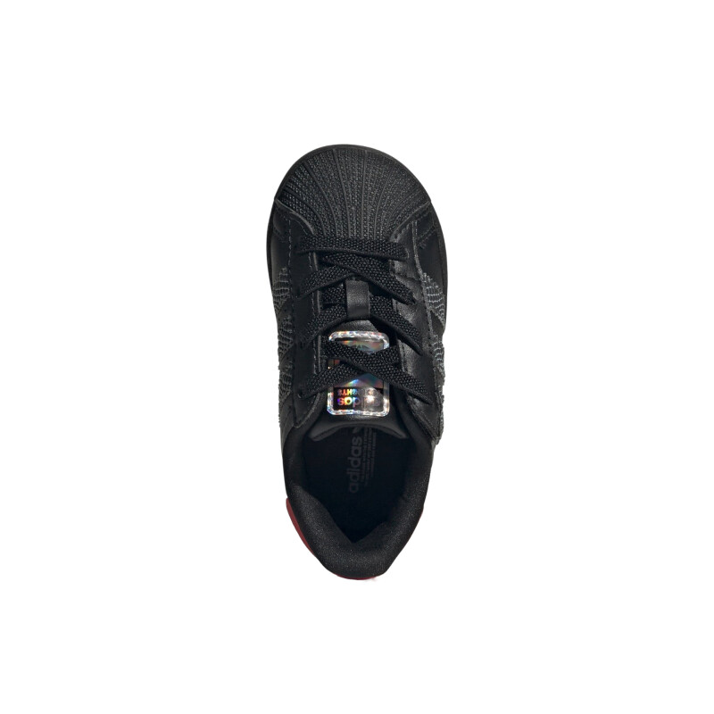 Championes adidas Superstar Con Luces Led De Niño Black