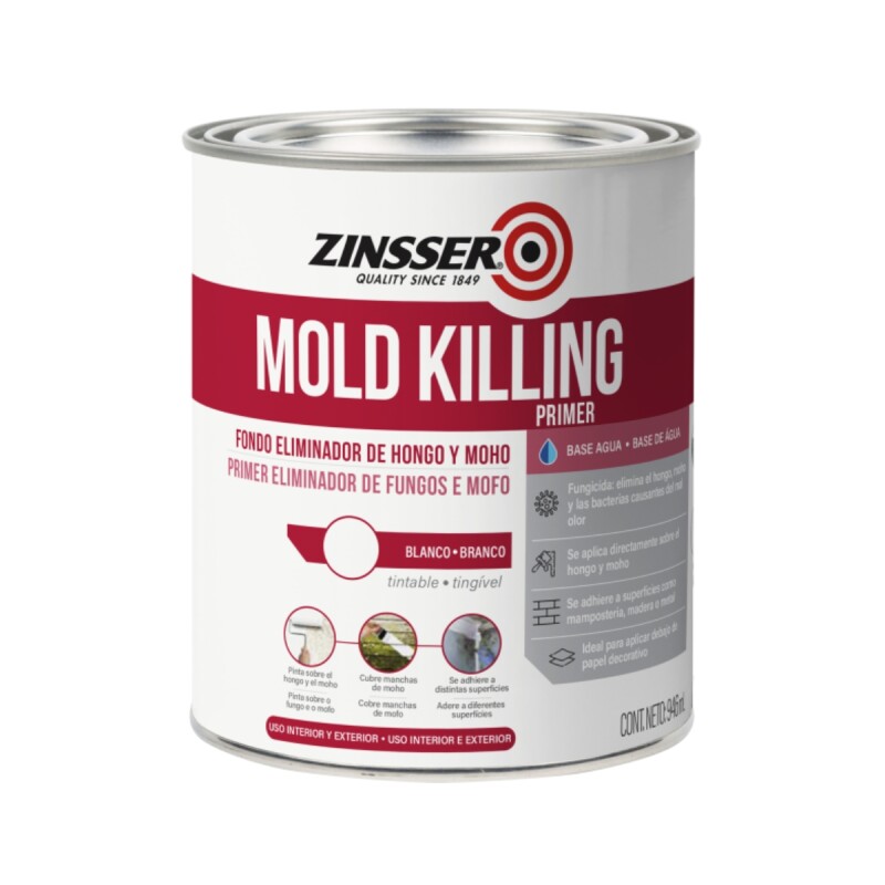 ZINSSER MOLD KILLING IMPRIMANTE ANTIHONGOS- 3.75 LTS ZINSSER MOLD KILLING IMPRIMANTE ANTIHONGOS- 3.75 LTS