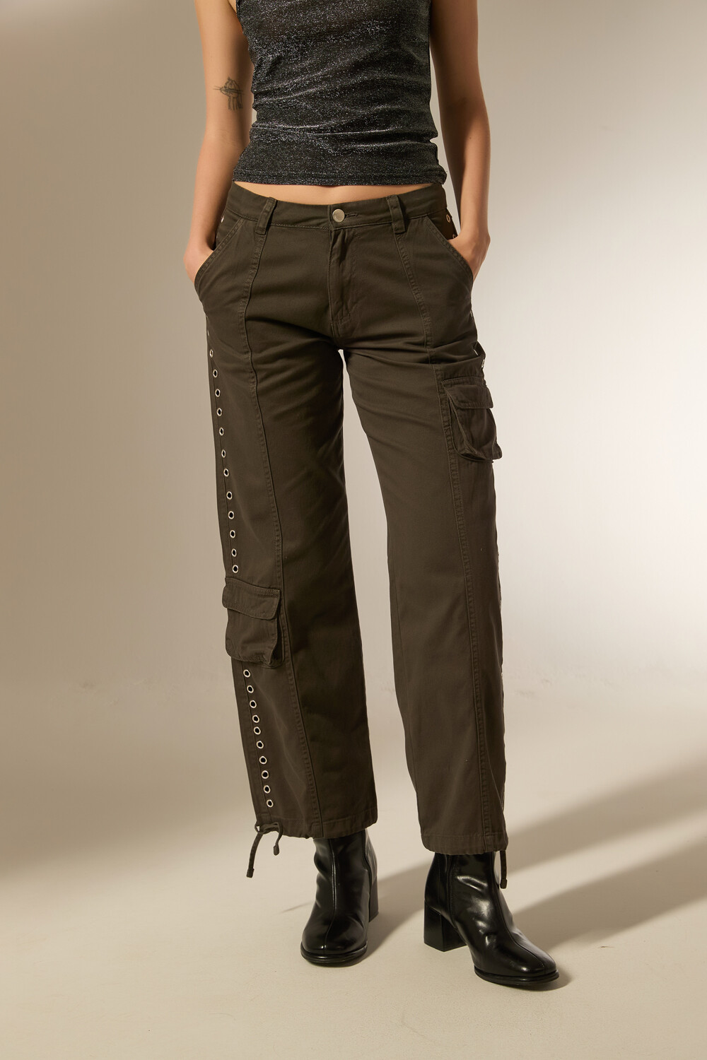 Pantalon Merol Gris Oscuro