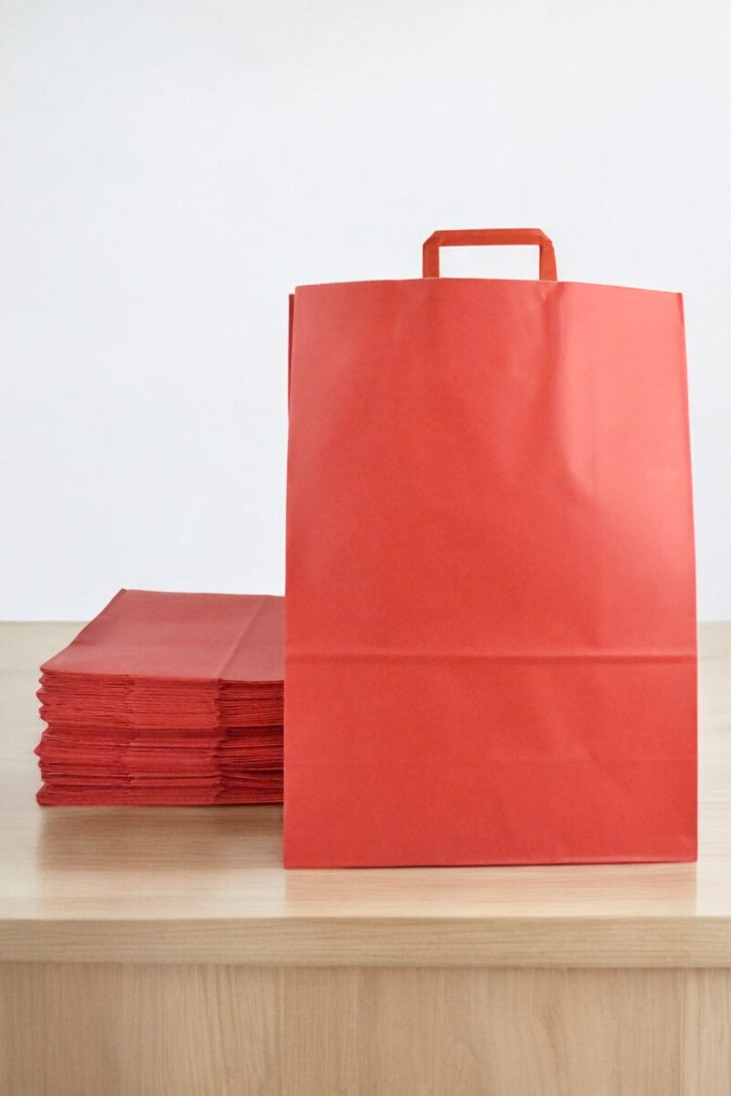 Pack x 50 - bolsa lisa 34x17x48 cm - ROJO 