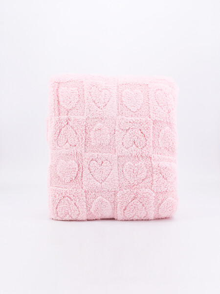 FLANNEL CORAZONES 1 PLAZA ROSADO