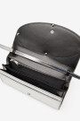 BILLETERA / MINIBOLSO 1DR CUER Plata