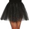 TUTU 30 cm Negro con Brillos