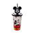 Vaso Plástico Milk Shake con Pin y Pajita Mickey 500 ml 1103-02 MICKEY