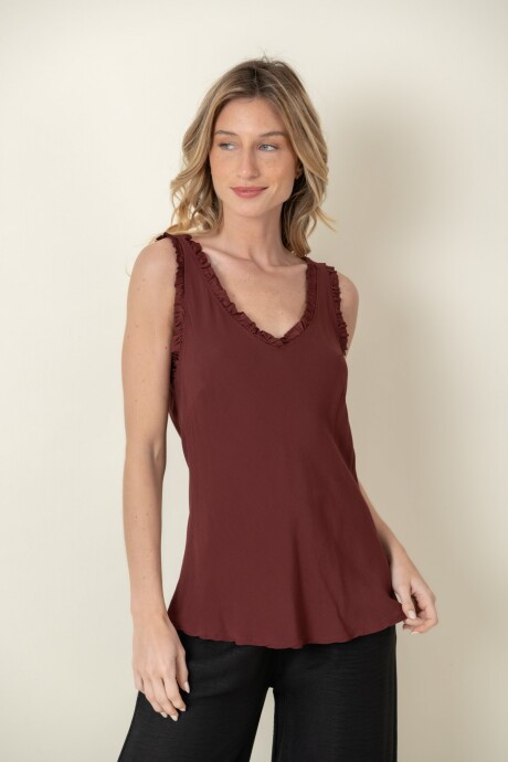 BLUSA GENTIANA Bordeau