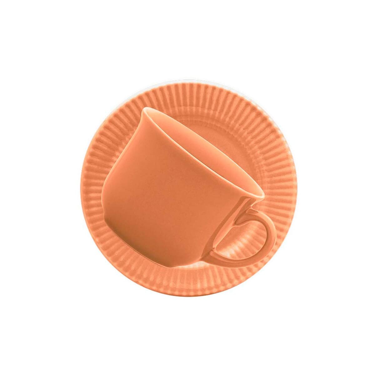 Taza de te con plato Salmao 200 ml BIONA 