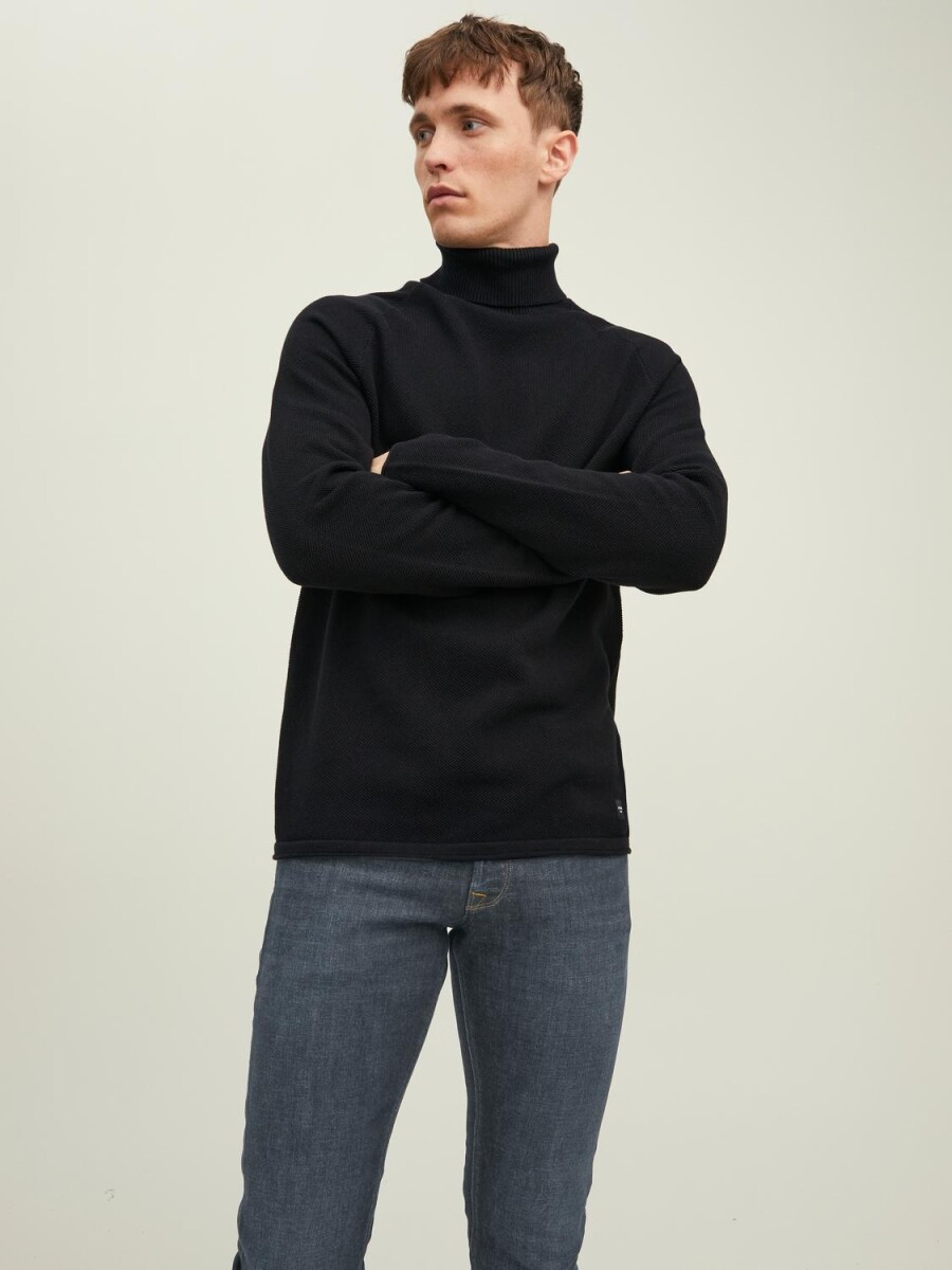 Sweater Hill Cuello Subido - Black 