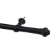 Barrote cortina de metal 2 m + 2 Soportes NEGRO