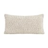 Almohadón Deco Tejido Doble Punto 30x50 - Pilar Crudo