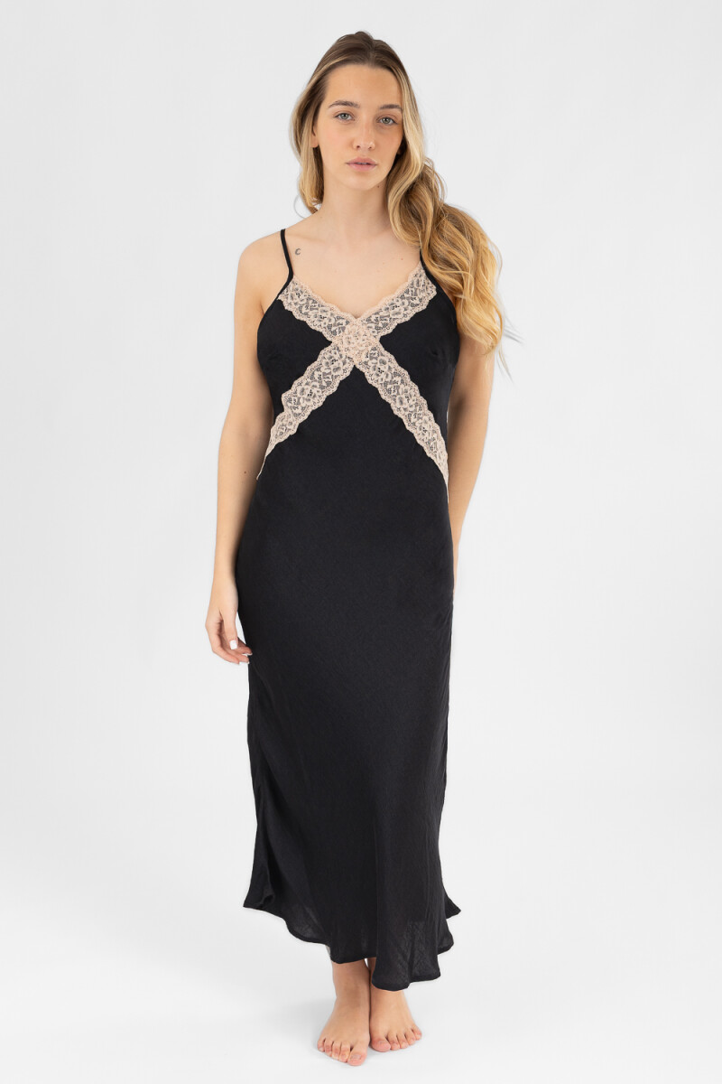 Vest dress Negro