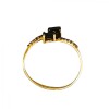 Anillo Toi ei Moi-Oro Bajo-Piedra Zafiro y Zirconia-AN8128 conpiedra