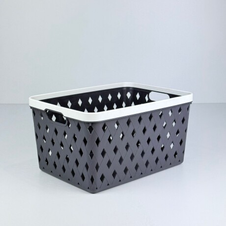 Canasto Organizador Multiuso Rectangular G – Grafito Canasto Organizador Multiuso Rectangular G – Grafito