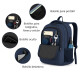 Mochila Viaje Urbana Antirrobo Notebook Matein 103500 Azul