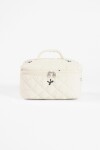 Estuche organizador bordado moña blanco