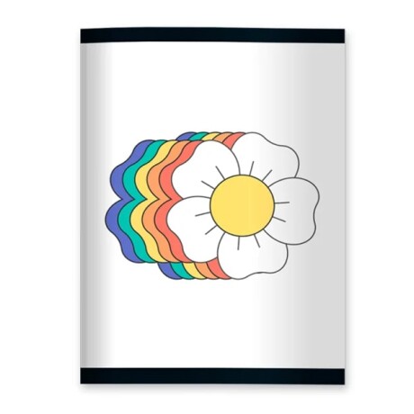 Cuaderno Campus 48 Hojas Doble Raya Flor de Colores