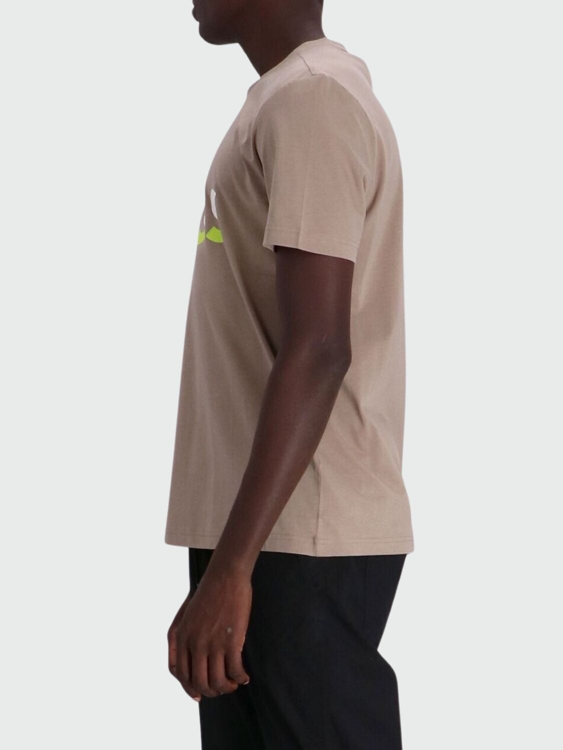BOSS -Remera de algodón con logo, regular fit, TEE 1 Beige