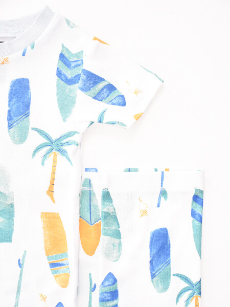 PIJAMA CONJUNTO SURF BLANCO